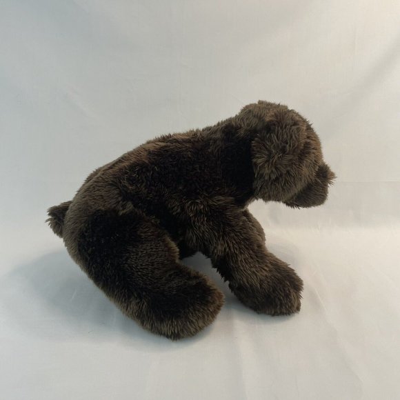 DanDee Collectors Choice Brown Bear 13" Plush Stuffed Toy Faux Leather Nose - Picture 4 of 7